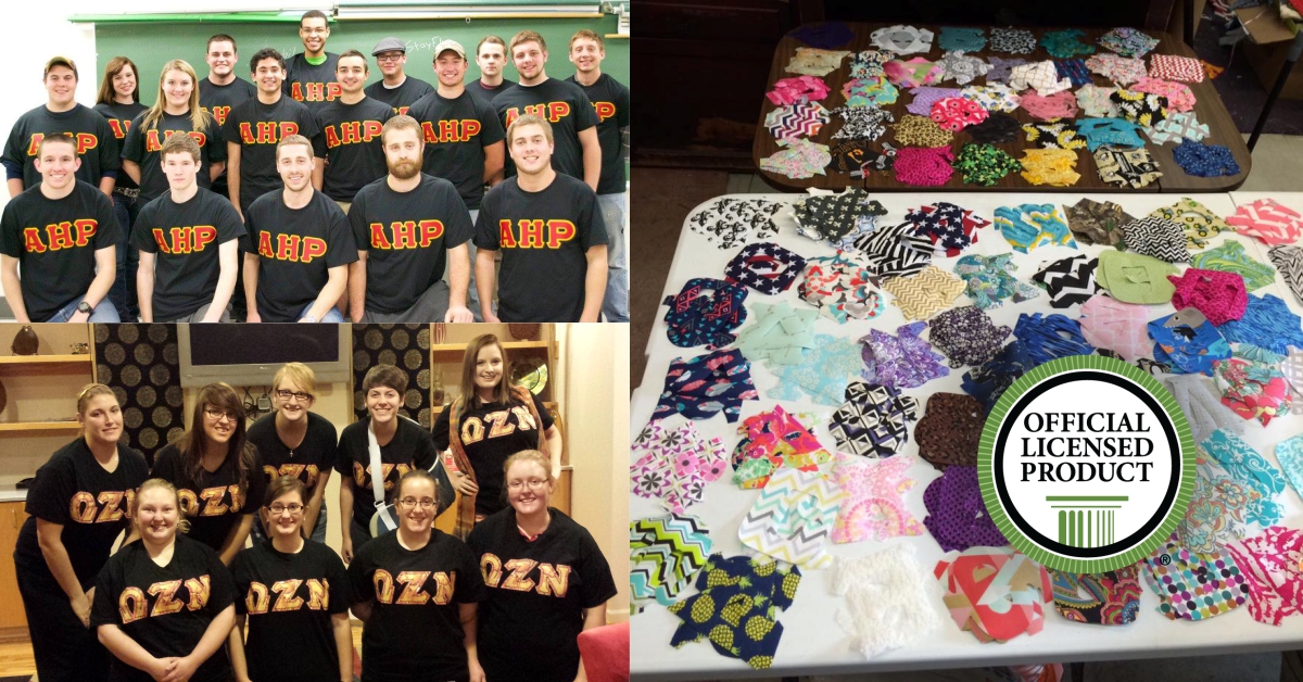 Greek Letter Me Serves Fraternities and Sororities around the Region